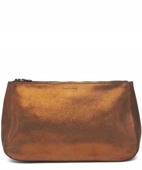 TRACEY TANNER Fatty Large Leather Pouch in Copperfield