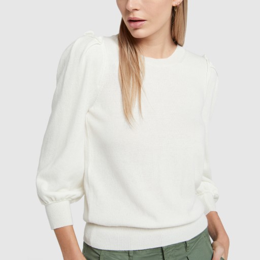 G. Label WENDY PUFF-SLEEVE SWEATER in Glacier