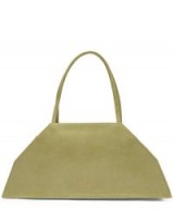 PALOMA WOOL Isabelle Shiny Leather Trapezoid-Shaped Pocket Bag | chic handbags