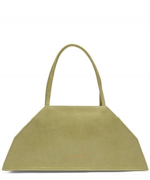 PALOMA WOOL Isabelle Shiny Leather Trapezoid-Shaped Pocket Bag | chic handbags - flipped