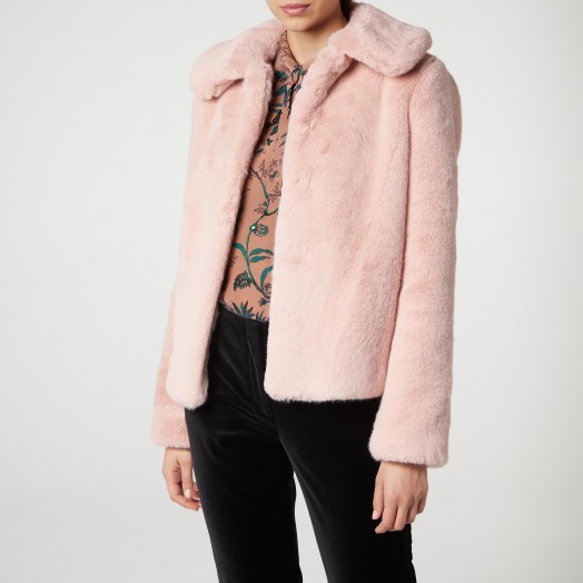 L.K. BENNETT IVONE PINK COAT / luxury winter jacket