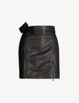 J BRAND FASHION Christa black leather mini skirt