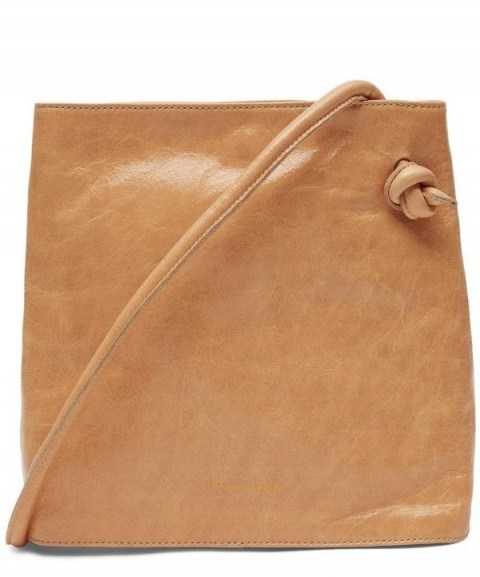 PALOMA WOOL Leah Shiny Leather Pocket Shoulder Bag | square crossbody bags - flipped