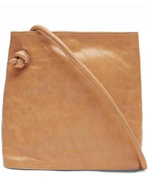 PALOMA WOOL Leah Shiny Leather Pocket Shoulder Bag | square crossbody bags