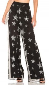 NBD X NAVEN STARRY NIGHT PANTS in BLACK | sequin star overlay trousers | party fashion
