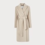 L.K. BENNETT RAINA CREAM COAT / classic wrap coats
