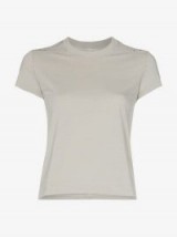 Rick Owens Grey Cotton T-Shirt With Stud Details | classic tee