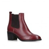 CARVELA SHAKE ankle boot in wine – dark-red block heel chelsea boots