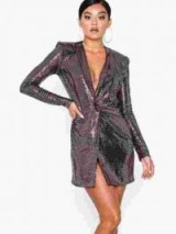 NLY One Sparkle Blazer Dress in Copper | metallic party dresses