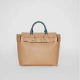 BURBERRY The Medium Tri-tone Leather Belt Bag in Camel ~ light-brown luxe handbag