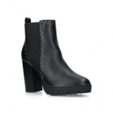 KG KURT GEIGER TRINITY 2 STUDDED ANKLE BOOT in black