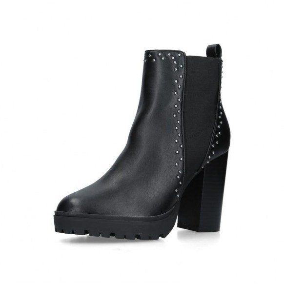 KG KURT GEIGER TRINITY 2 STUDDED ANKLE BOOT in black - flipped