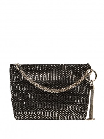 JIMMY CHOO Callie black crystal embellished bag ~ luxe evening accessory