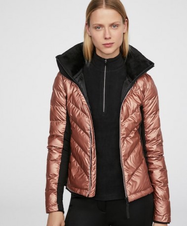 OYSHO Jacket with PrimaLoft® padding in copper | stylish metallic padded jackets