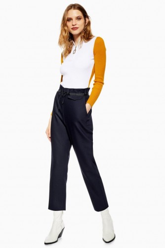 Topshop Luxe Joggers in navy-blue | sports fashion