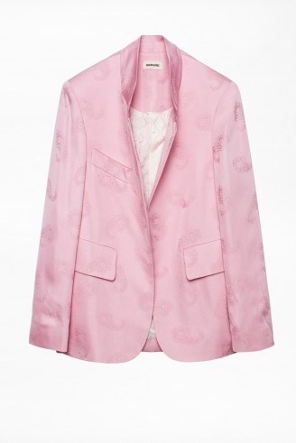 Zadig & Voltaire VERYS JAC JACKET in pink - flipped