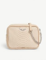 ZADIG & VOLTAIRE Savage boxy nude leather cross-body bag