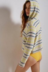 Out From Under Madison Marshmallow Half-Zip Hoodie Assorted | textured striped hoodies