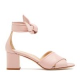 Marion Parke BELLA ANKLE-WRAP BLOCK HEELS in Pale-Pink | luxe sandals