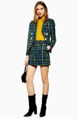 TOPSHOP Boucle Check Skirt ~ checked tweed skirts