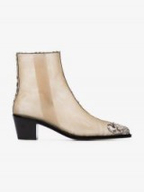 Boyy Nude Milanese 60 Mesh Ankle Boots | luxe bootie