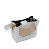 Yuzefi DINKY LEATHER CROSSBODY BAG in Azure / Kaky | small contemporary handbag
