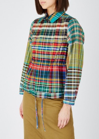 DRIES VAN NOTEN Varella checked cotton jacket ~ multicoloured checks - flipped