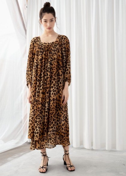 STORIES Leopard Kaftan Maxi Dress. WILD ANIMAL PRINTS - flipped