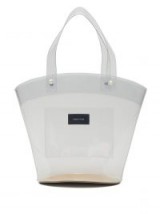 SIMONE ROCHA Logo-patch clear PVC bucket bag ~ transparent bags