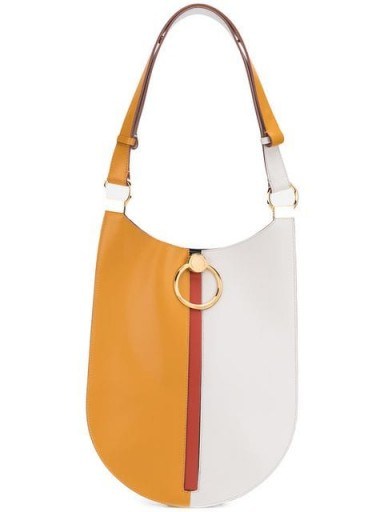 MARNI two-tone shoulder bag | colour block leather handbag - flipped