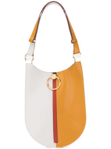 MARNI two-tone shoulder bag | colour block leather handbag