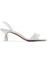 NEOUS white Rossi 55 leather slingback sandals / chic slingbacks