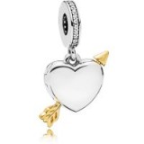 PANDORA SHINE ARROW OF LOVE PENDANT CHARM 767816CZ | heart charms | Valentine’s jewellery