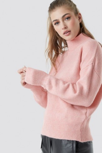 Trendyol Polo Knitted Jumper in Pink | luxe style turtleneck