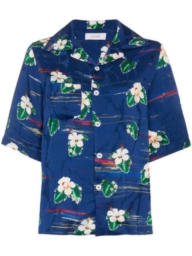 RACIL tony hawaiian shirt in blue / floral shirts - flipped