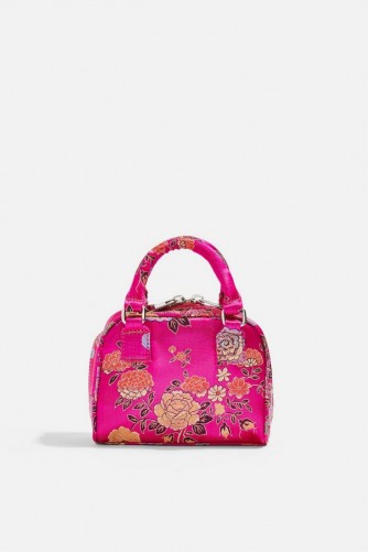 Topshop Shanghai Box Grab Bag in Pink | small floral handbags