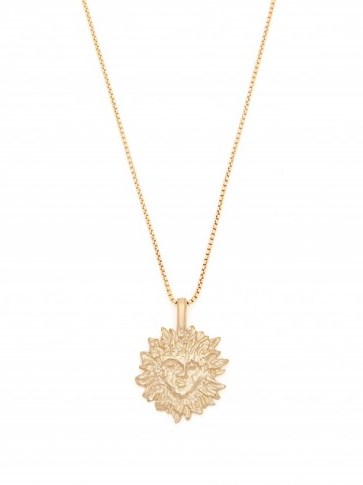 SAINT LAURENT Sun pendant necklace ~ designer jewellery - flipped