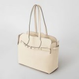 BURBERRY The Medium Soft Leather Belt Bag in Limestone ~ luxe shoulder bags