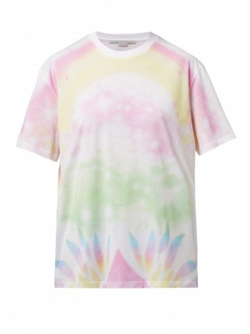 STELLA MCCARTNEY Tie-dye cotton T-shirt / multicolored tees - flipped