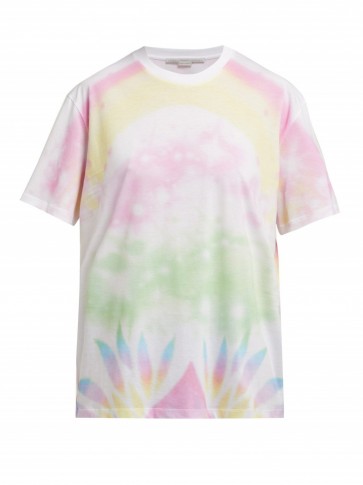 STELLA MCCARTNEY Tie-dye cotton T-shirt / multicolored tees