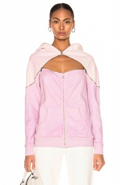 TRE BY NATALIE RATABESI Aaliyah Hoodie in lilac ~ cut-out hoodies ~ multi style top - flipped