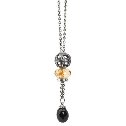TROLLBEADS Holiday Spirits Necklace | glass & gemstone beaded jewellery - flipped