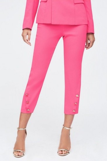 Lavish Alice tux trouser in pink | cropped going out pants - flipped