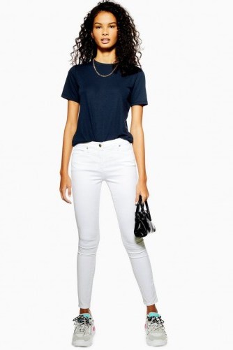 Topshop White Leigh Jeans | denim skinnies - flipped
