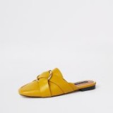 River Island Yellow ring backless loafer | stylish slip-ons