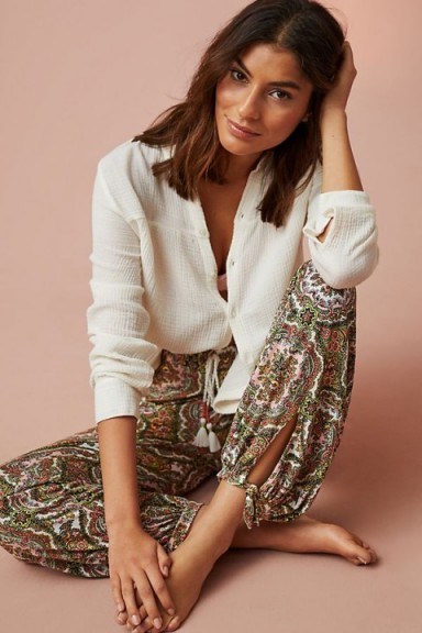 Anthropologie Surat Joggers | ankle tie jogger - flipped