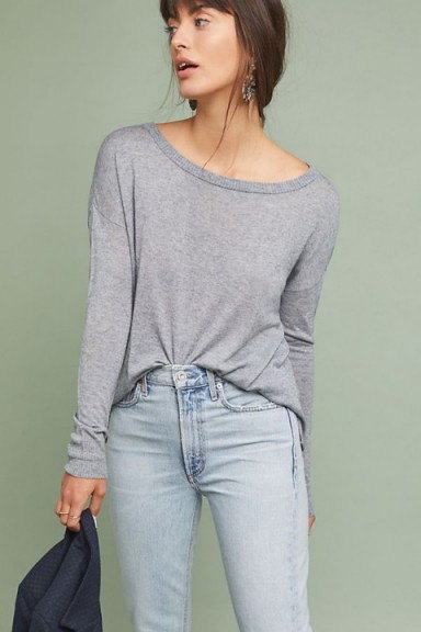 MOTH Dauphine Sweater in Grey ~ essential casual style ~ wardrobe staple