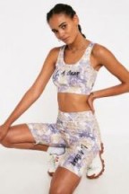 LA Gear Printed Cycling Shorts – lilac sportswear