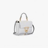 COCCINELLE Arlettis Mini in Blanche ~ white luxe leather crossbody bag
