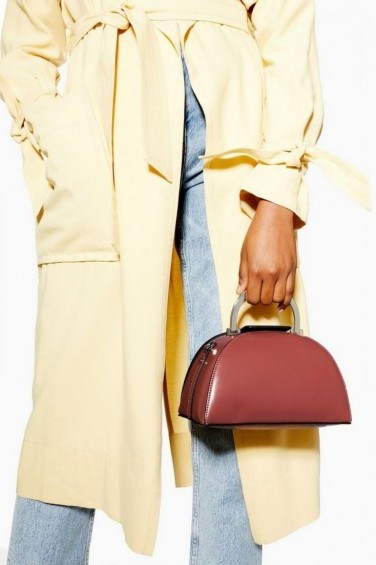 Topshop Ceri Handle Grab Bag in Blush | small luxe style handbag - flipped